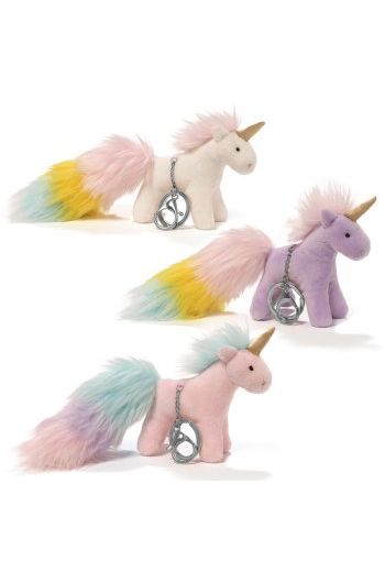 Rainbow Unicorn Faux Fur Keychain – Milx Designs