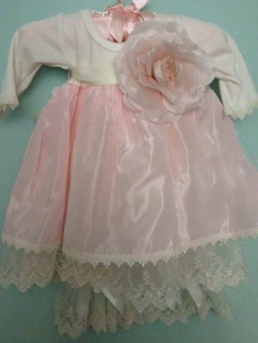 Vintage Baby Pink Dress Set Now in Stock