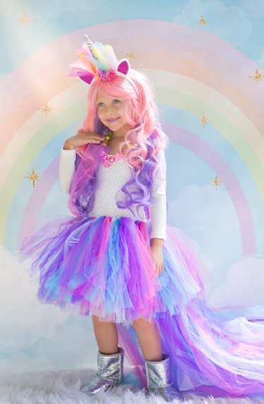 Rainbow Unicorn Tutu Dress - Girls Halloween Dresses & Boys Outfits