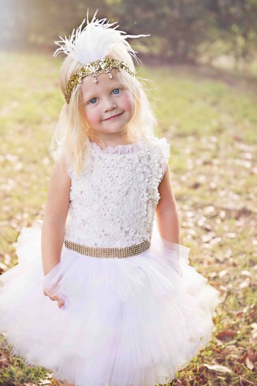 Golden Rhinestone Chloe Dress 12 Months to 5 Years Now In Stock