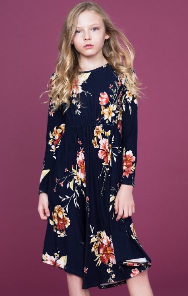 Girls Little Floral Pocket Dress Now in Stock - Newly Added